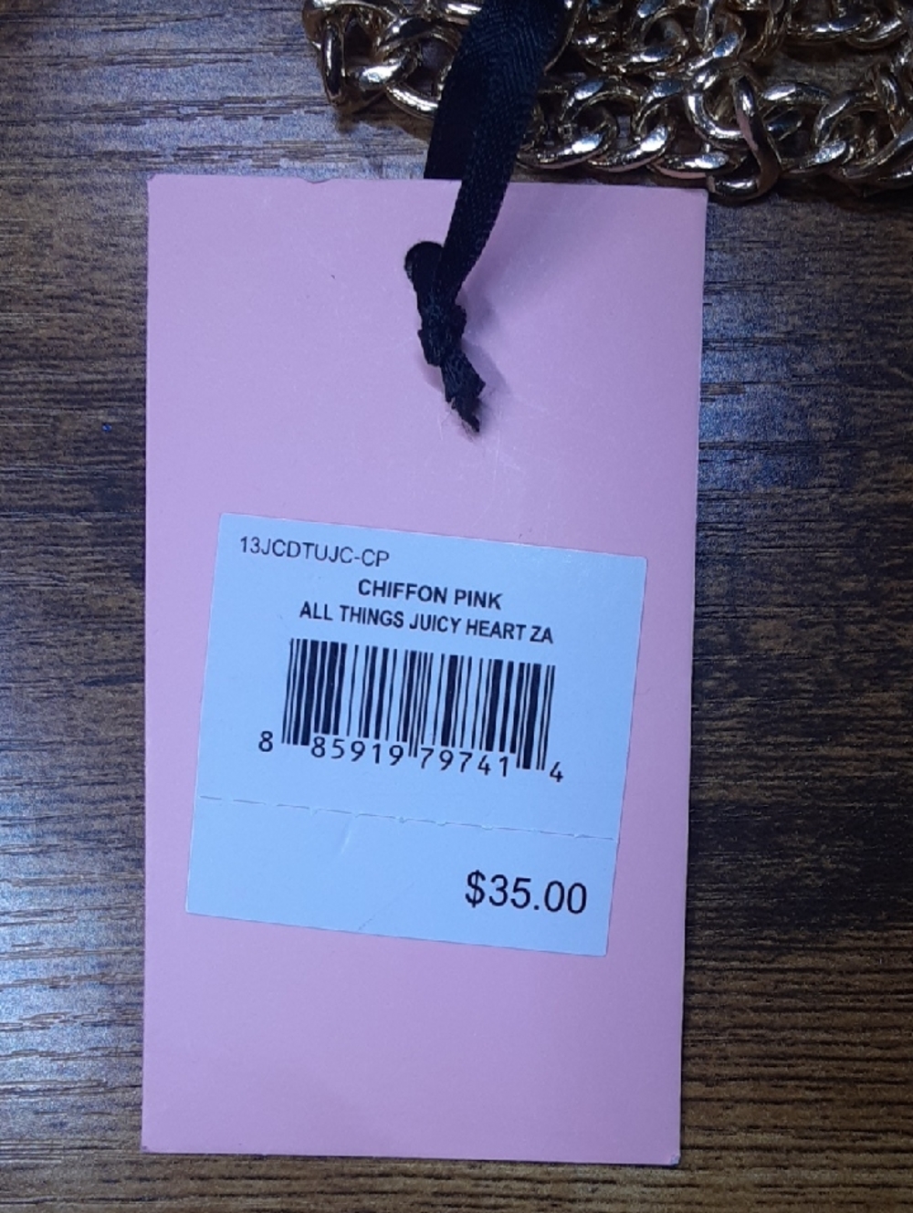 Juicy Couture Light Pink Heart-Shaped Crossbody - Picture 5 of 9